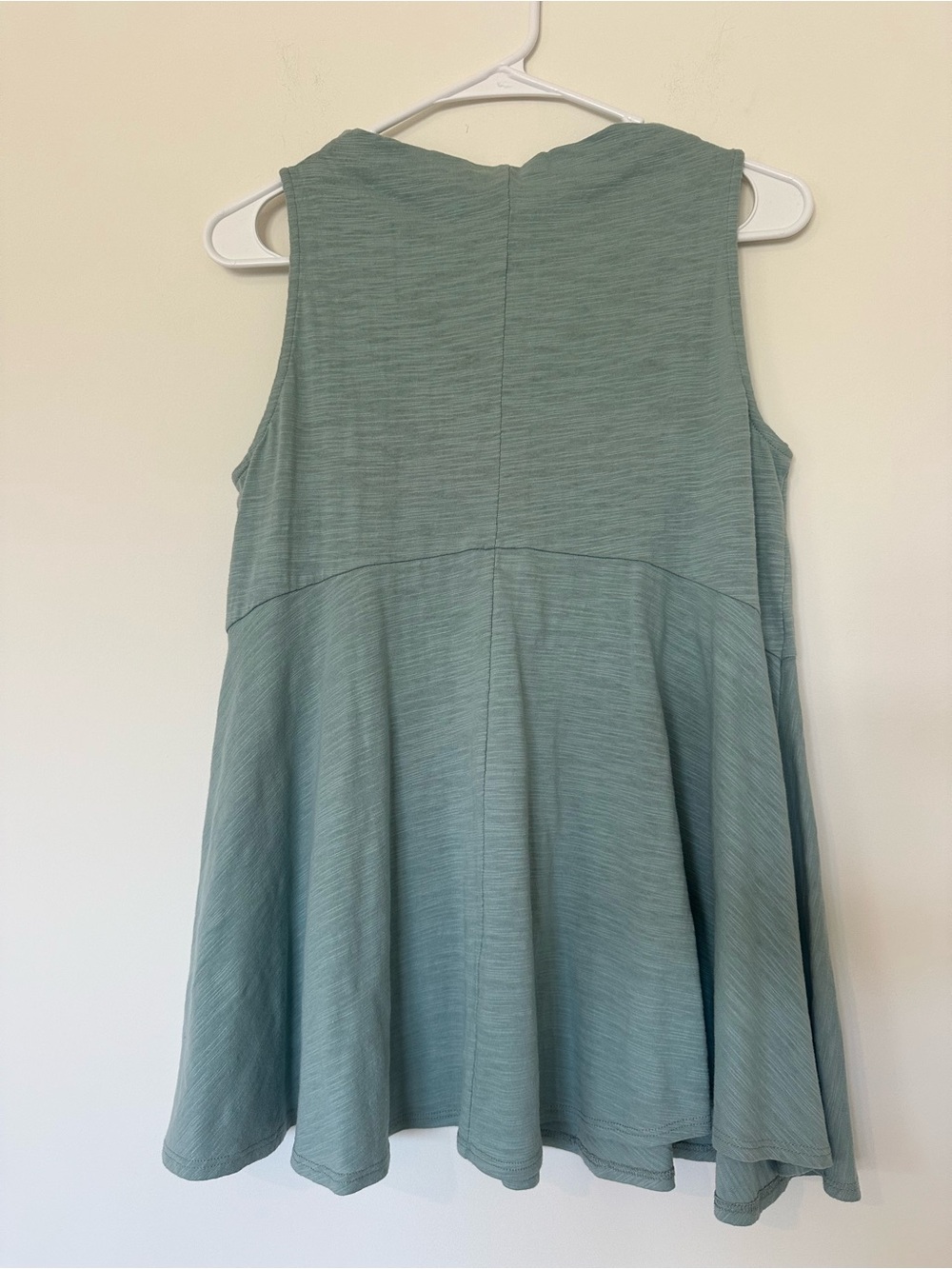 NWT Anthropologie Sleeveless Mock Neck Peplum Top Small Casual Beach Coastal - Picture 5 of 6